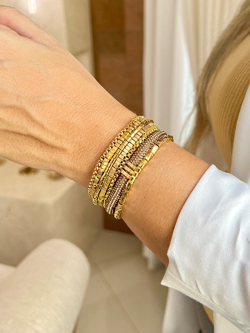 Pulseira Imã Julie Canutilhos Quadrados