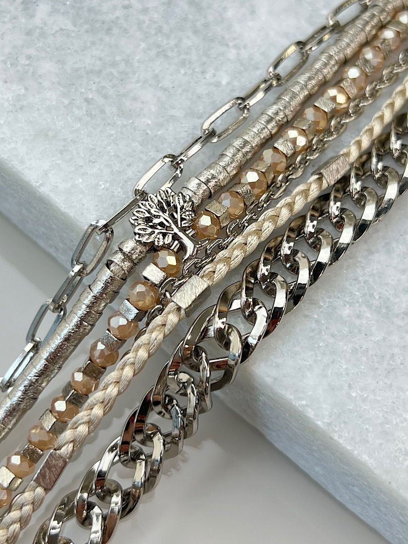 Pulseira Imã Manu Bege Árvore da Vida