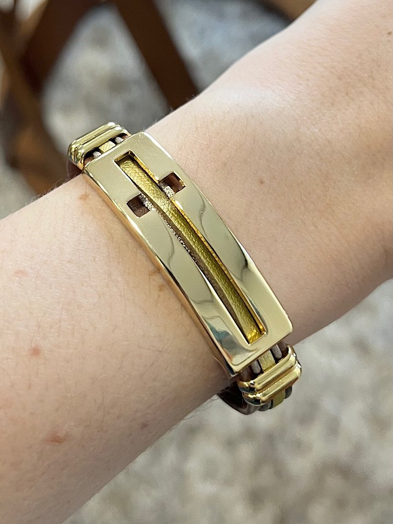 Pulseira Imã Marcia de Cruz - Dourado