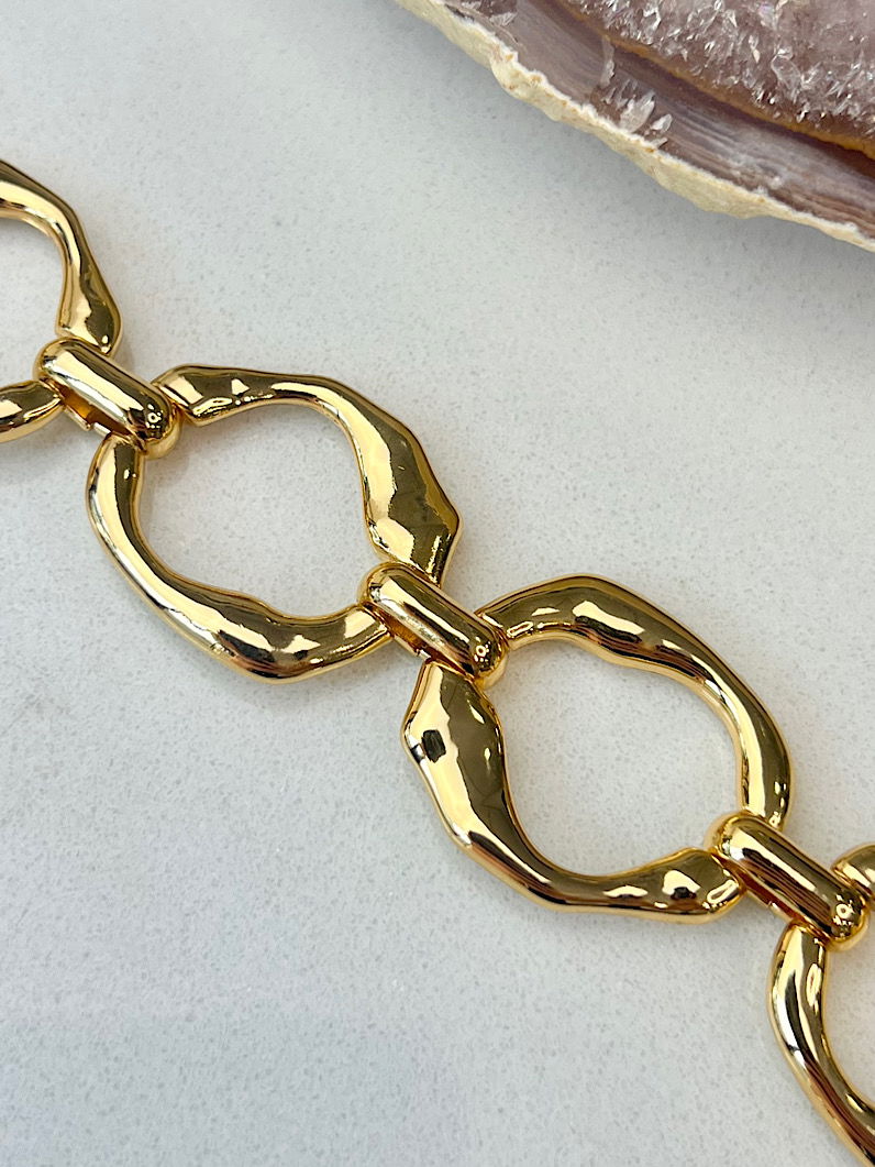 Pulseira Imã Orgânico Elos Martelados