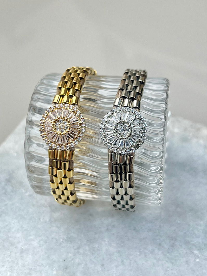 Pulseira Imã Pecinhas Canutilhos Pizza Zircônia