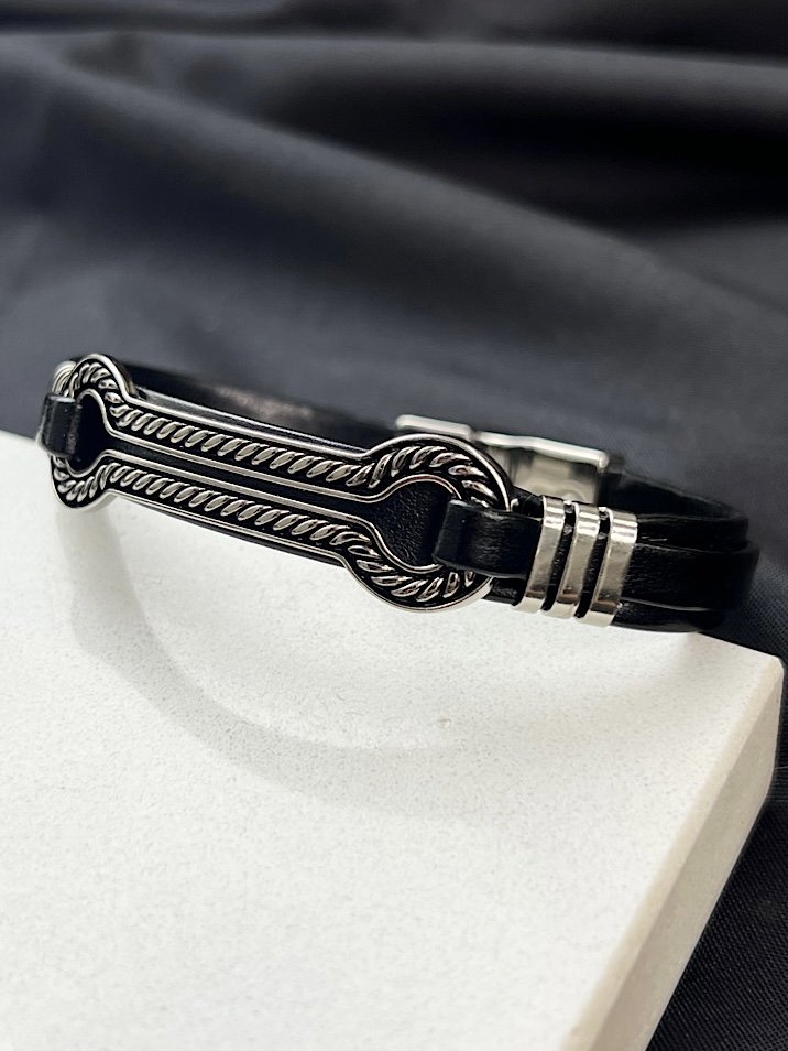 Pulseira Imã Rafael Bridão Corda Prata