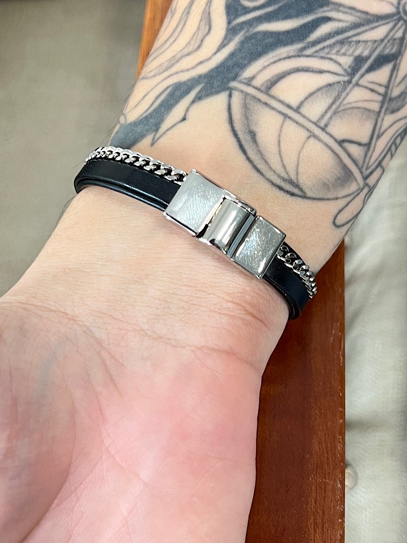 Pulseira Imã Vitor de Corrente Prata