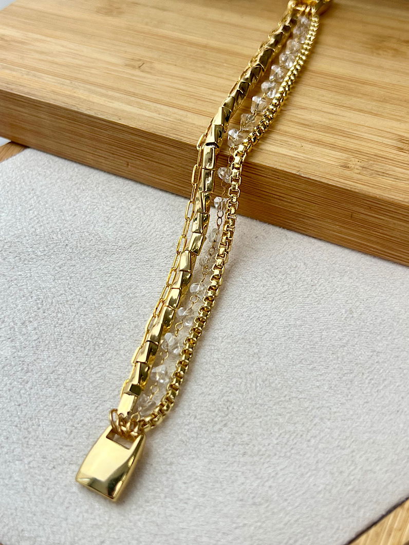 Pulseira Imã Zoe de Cristais de Vidro