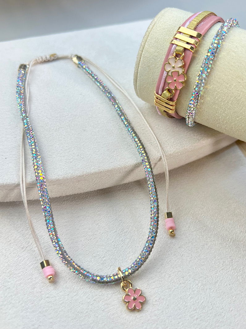 Pulseira Infantil Flora Brilhante