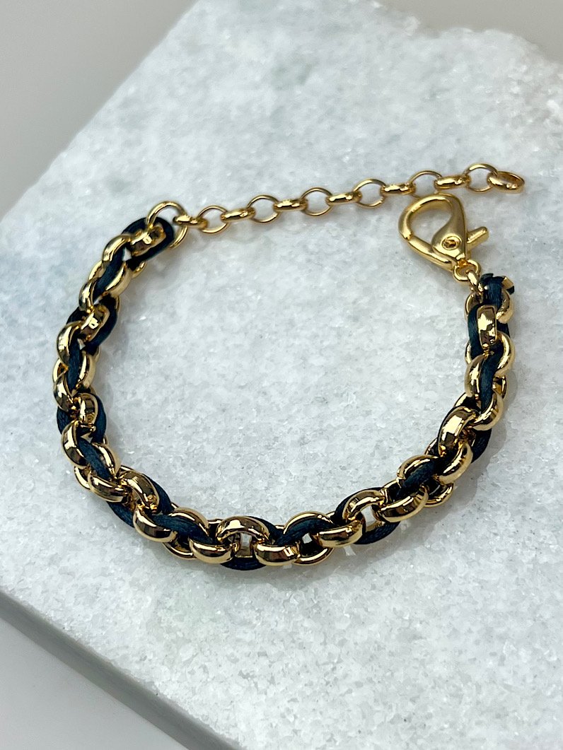 Pulseira Naomi Elo Português de Fio Dourado
