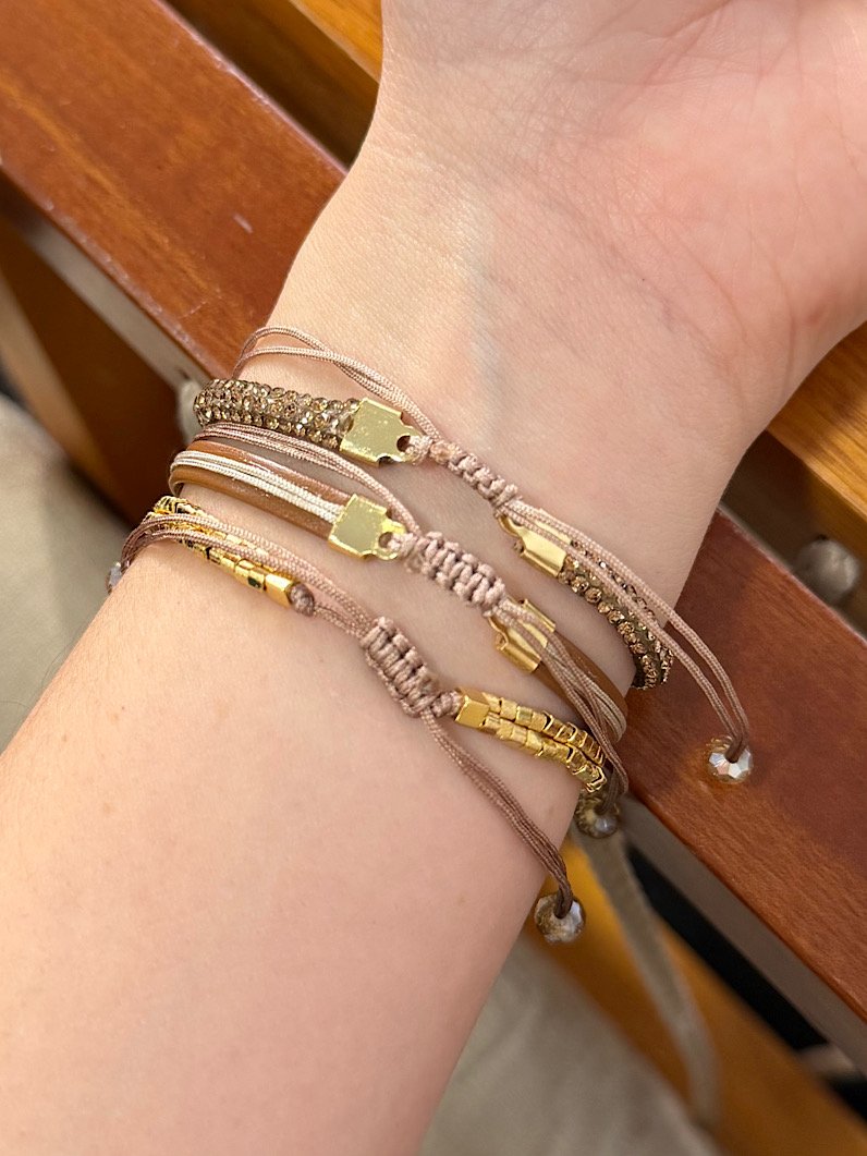 Trio de Pulseiras Ajustável Árvore da Vida